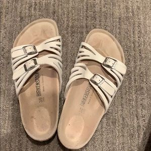 Birkenstock White Granada Size 38